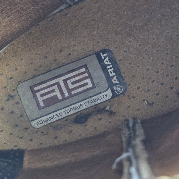 Ariat ATS Womens Western Boots Size 7.5 B Leather Cowboy Riding Classic - Picture 15 of 16